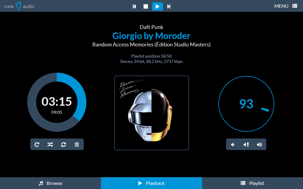 RuneUI 1.2 screenshot